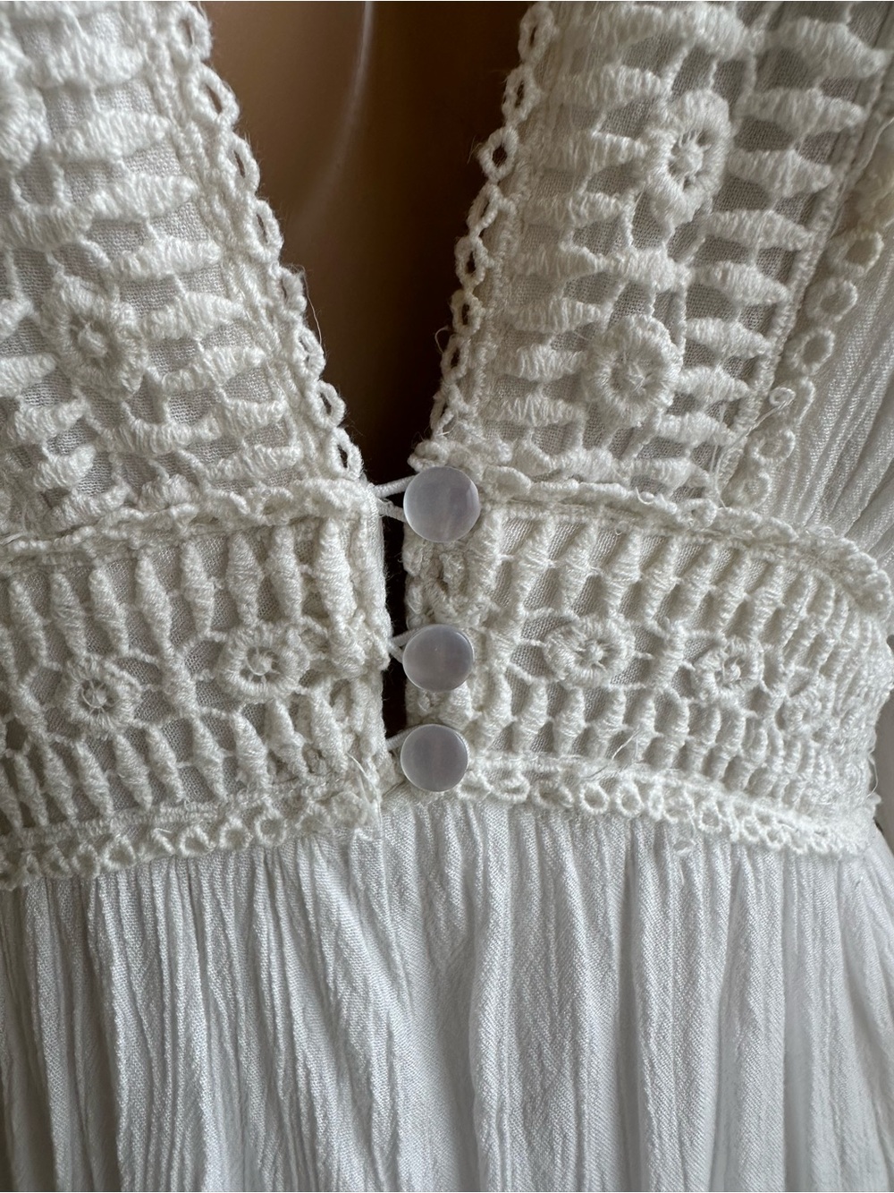 Bailey Blue designs white Cottagecore maxi dress - Picture 4 of 10